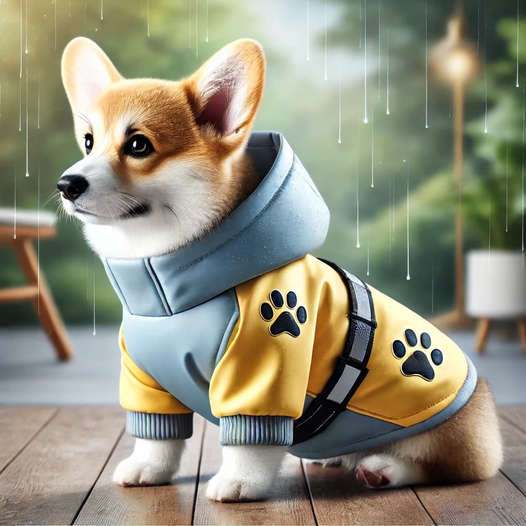 Corgi-Cut Rain Jacket