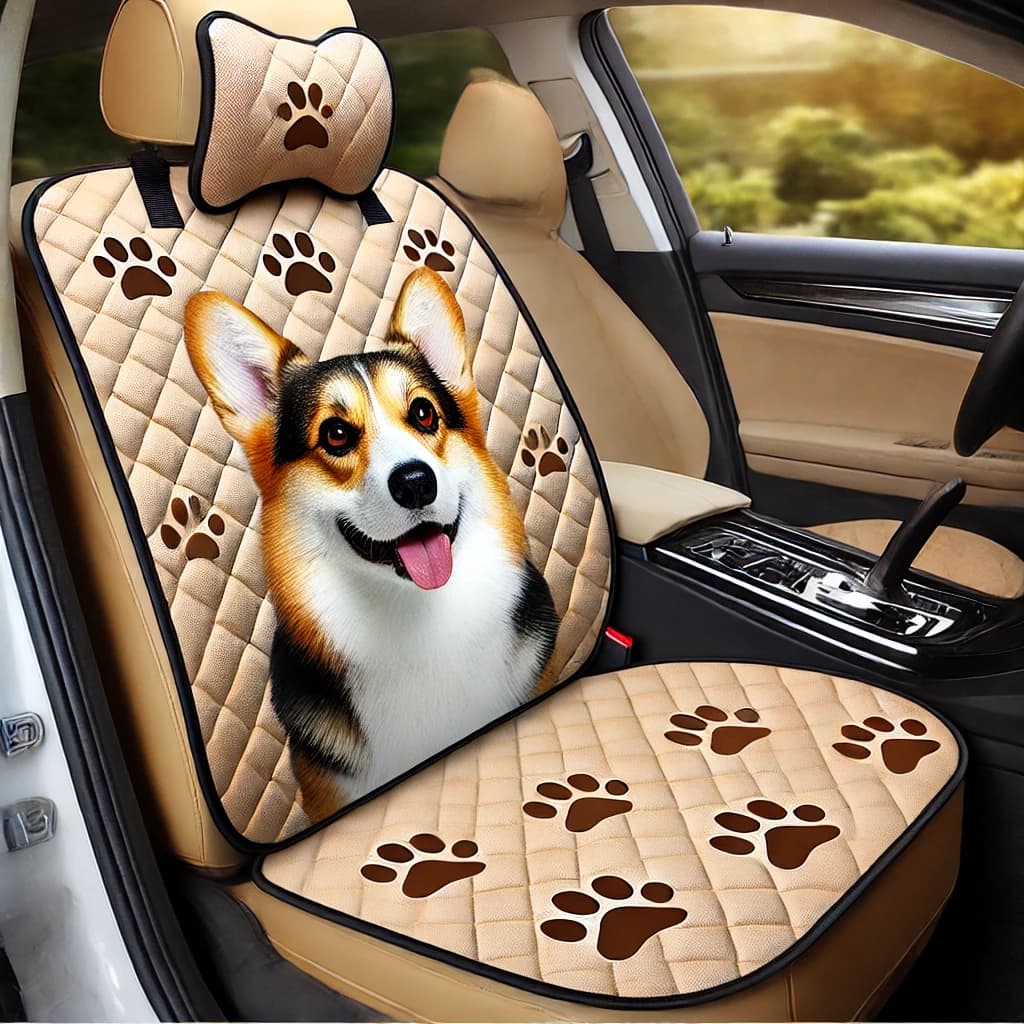 Corgi Car Seat Cover